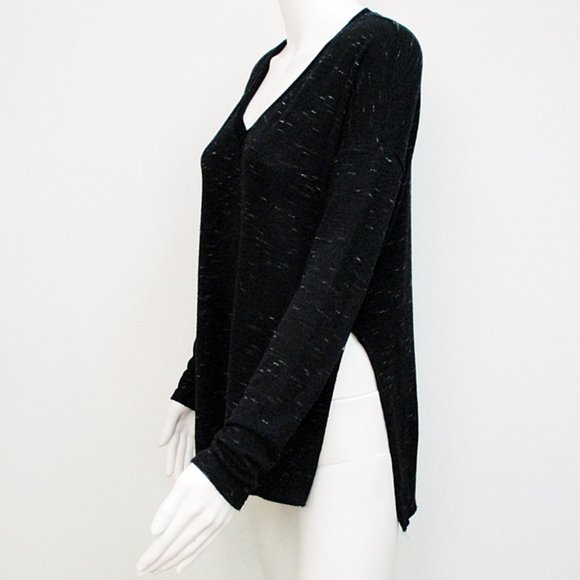 Wilfred Aritzia V Neck Asymmetrical Hem Sweater - Picture 5 of 6